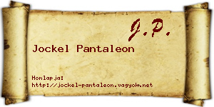 Jockel Pantaleon névjegykártya